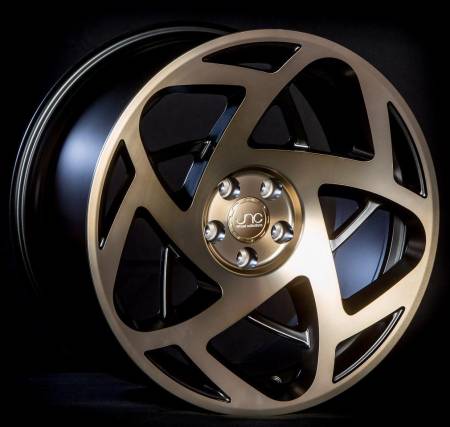 JNC Wheels - JNC Wheels Rim JNC047 Matte Black Machine Bronze Face 19x8.5 5x100 ET35