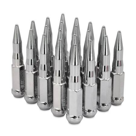 BLOX Racing - BLOX Racing Spike Forged Lug Nuts - Chrome 12 x 1.25mm - Set of 20