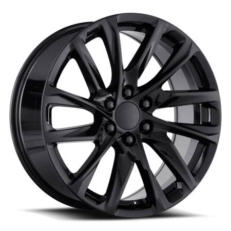 Factory Reproductions Wheels - FR 98 - Escalade 12 Spoke Replica Wheel 20x9 6x5.5 ET28 78.1CB Gloss Black