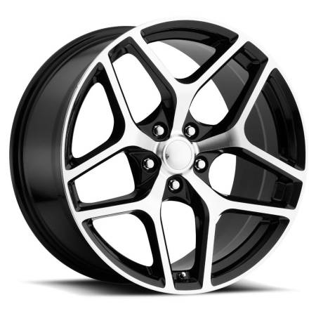Factory Reproductions Wheels - FR 27F - Z28 Camaro Replica Flow Form Wheel 20x9 5x120 ET27 66.9CB Black Machine Face