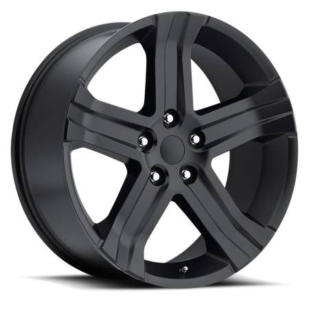 Factory Reproductions Wheels - FR 69 - Ram Truck RT Replica Wheel 24x10 5x5.5 ET25 77.8CB Satin Black