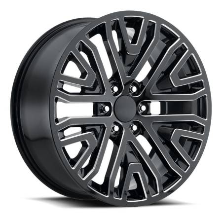 Factory Reproductions Wheels - FR 93 - GM Mesh Replica Wheel 22x9 6x5.5 ET28 78.1CB Black/Ball Milled