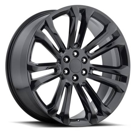 Factory Reproductions Wheels - FR 55 - GMC Replica Wheel 22x9 6x5.5 ET24 78.1CB Gloss Black