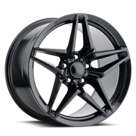 Factory Reproductions Wheels - FR 29 - C7 ZR1 Corvette Replica Wheel 20x12 5x4.75 ET59 70.3CB Satin Black