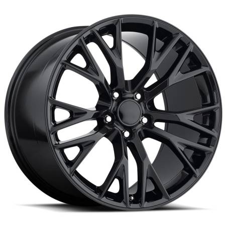 Factory Reproductions Wheels - FR 22 - C7 ZO6 Corvette Replica Wheel 17x8.5 5x4.75 ET56 70.3CB Gloss Black