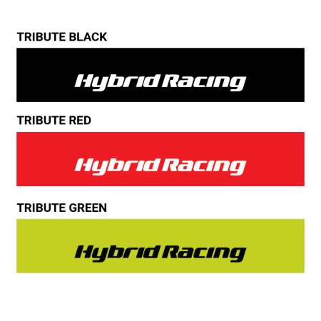 Hybrid Racing - Hybrid Racing Tribute Windshield Sunstrip Red