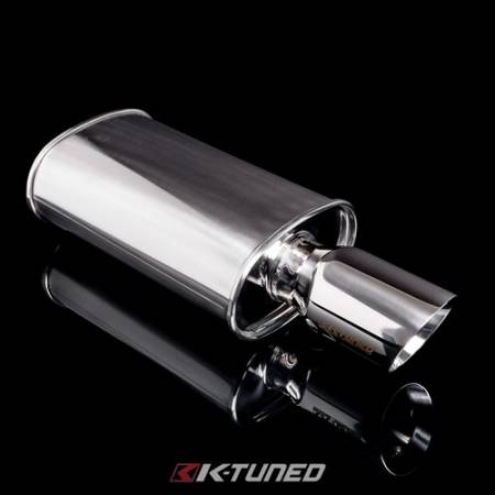 K-Tuned - K-Tuned Universal Muffler - Brushed Finish - Long (22') - 3' Inlet