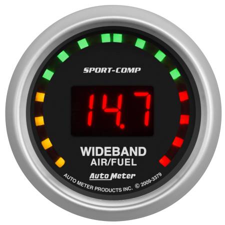 AutoMeter - AutoMeter Sport-Comp 52mm Digital Wideband Air/Fuel Ratio Street Gauge