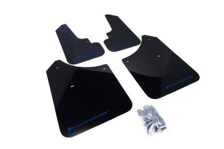 Rally Armor - Rally Armor 2003-2008 Subaru Forester UR Black Mud Flap w/ Blue Logo