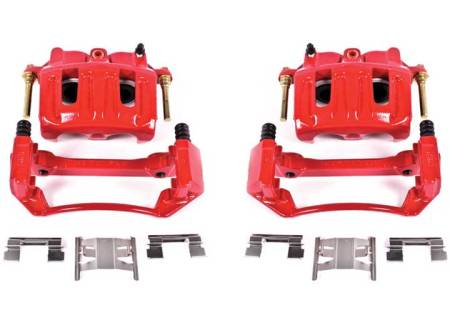 Power Stop - PowerStop 99-03 Ford F-150 Front Red Calipers w/Brackets - Pair