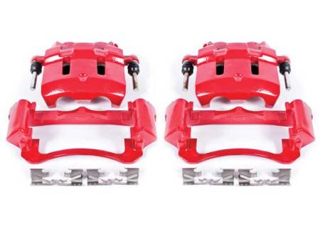 Power Stop - PowerStop 00-05 Ford Excursion Front Red Calipers w/Brackets - Pair