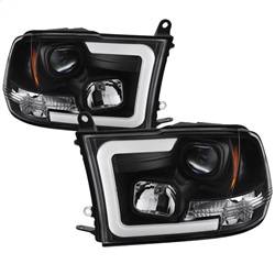 Spyder Auto - Spyder 09-16 Dodge Ram 1500 Version 2 Headlights Light Bar DRL Black PRO-YD-DR09V2-LBDRL-BK