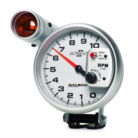 AutoMeter - AutoMeter Ultra-Lite II 5 Inch 10000 RPM Tach w/ Shift Light