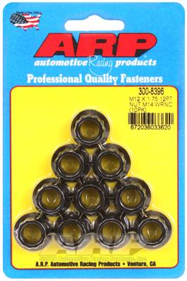 ARP - ARP M12 X 1.75 M14 socket 12pt nut kit 300-8396