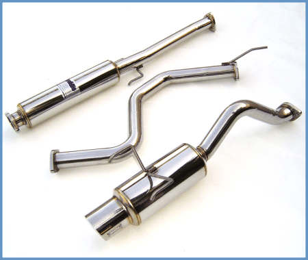 Invidia - Invidia 92-95 Civic EF6 3DR 60mm (101mm tip) Cat-back Exhaust