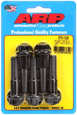 ARP - ARP M12 x 1.75 x 50 12pt black oxide bolts 675-1006
