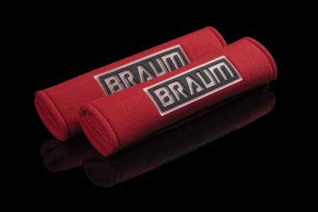 BRAUM RACING SEATS & MORE - BRAUM Racing Red 2" Shoulder Pads - Pair