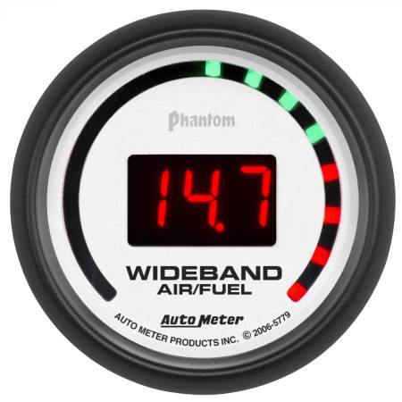 AutoMeter - AutoMeter Phantom 52mm Digital 10:1-17:1 Street Wideband Air/Fuel Ratio Gauge