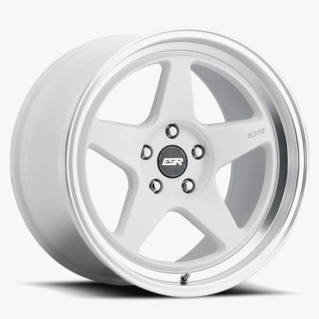 ESR Wheels - ESR Wheels Rim CR SERIES CR5 18x9.5 5x114.3 ET35 Gloss White Machined Lip