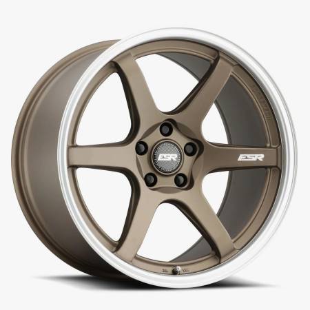 ESR Wheels - ESR Wheels Rim APEX SERIES APX6 18x9.5 5x114.3 ET22 Matte Bronze Machined Lip
