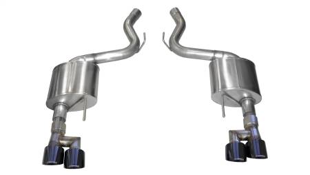 CORSA Performance - Corsa 18-23 Ford Mustang 5.0L V8 3in Sport Axle-Back Dual Rear Exit w/ 4in Black PVD Pro-Series Tips