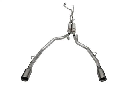 CORSA Performance - Corsa 2021-2024 Dodge Ram TRX Crew Cab Xtreme Catback Exhaust Dual Rear Gunmetal Tip