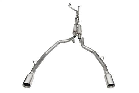 CORSA Performance - Corsa 2021-2024 Dodge Ram TRX Crew Cab Xtreme Catback Exhaust Dual Rear Satin Tip