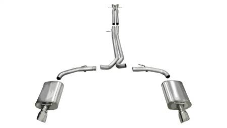 CORSA Performance - Corsa 2010-2019 Ford Taurus SHO 3.5L V6 Turbo Polished Sport Cat-Back Exhaust