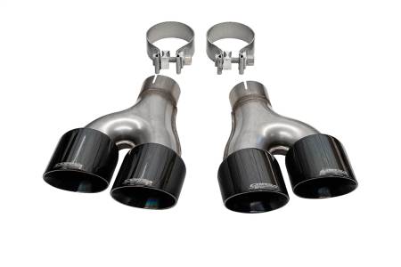 CORSA Performance - Corsa 2011-2021 Jeep Grand Cherokee Twin 2.5in Inlet / 4in Outlet Black PVD Pro-Series Tip Kit