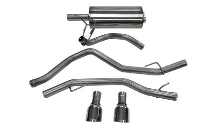 CORSA Performance - Corsa 2009-2018 Dodge Ram 1500 4.7L Quad/Crew Cab/Short Bed Polished Dual Exit Cat-Back Exhaust