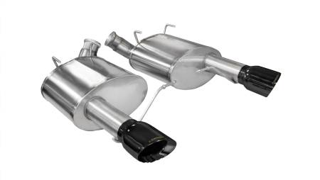 CORSA Performance - Corsa 2011-2014 Ford Mustang GT/Boss 302 5.0L V8 Black Sport Axle-Back Exhaust
