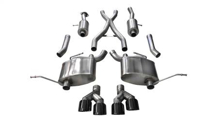 CORSA Performance - Corsa 2014-2021 Jeep Grand Cherokee Summit Edition Black 2.5in Dual Rear Exit Cat-Back Exhaust