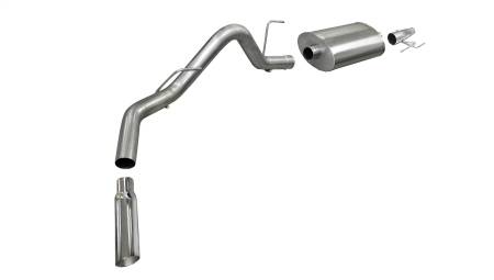 CORSA Performance - Corsa 2011-2014 -13 Ford F-150 EcoBoost 3.5L V6 Polished Sport Cat-Back Exhaust