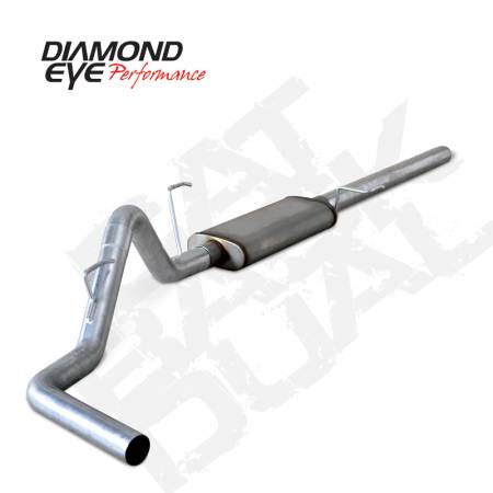 Diamond Eye Performance - Diamond Eye Exhaust System Kit, 2004-2008 Ford 150 5.4L 3" Stainless Cat Back Single