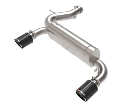 aFe Power (Advanced FLOW Engineering) - aFe Vulcan 3in 304 SS Axle-Back Exhaust 2021 Ford Bronco L4-2.3L (t)/V6-2.7L (tt) w/ Carbon Tips