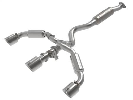 aFe Power (Advanced FLOW Engineering) - aFe 23-24 Toyota GR Corolla L3 1.6L (t) Gemini XV 3in to 2-1/2in Cat Back Exhaust w/ Polished Tips