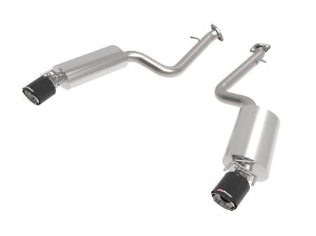 aFe Power (Advanced FLOW Engineering) - aFe Lexus IS350 14-22 V6-3.5L Takeda Axle-Back Exhaust System- Carbon Fiber Tip