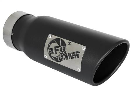 aFe Power (Advanced FLOW Engineering) - aFe MACH Force-Xp 409 Stainless Steel Exhaust Tip 3.5 In x 4.5in Out x 12in L Clamp-On