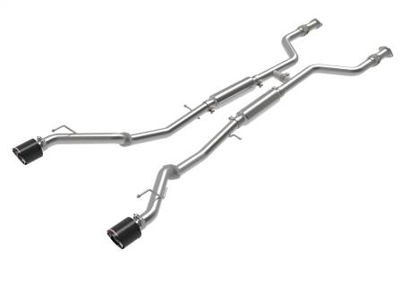 aFe Power (Advanced FLOW Engineering) - aFe Takeda 2023 Nissan Z 2 1/2in 304 SS Cat-Back Exhaust System w/ Carbon Fiber Tips