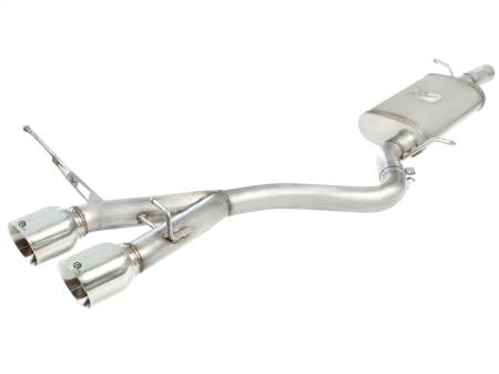 aFe Power (Advanced FLOW Engineering) - aFe MACHForce XP 2-1/2in SS-304 Cat-Back Exhausts w/ Polished Dual Tips 2008 VW Golf R32 V6-3.2L MKV