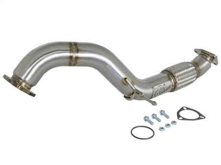 aFe Power (Advanced FLOW Engineering) - aFe Twisted Steel 3in Rear Down-Pipe/Mid Pipe 2017+ Honda Civic Type R I4 2.0L (t)