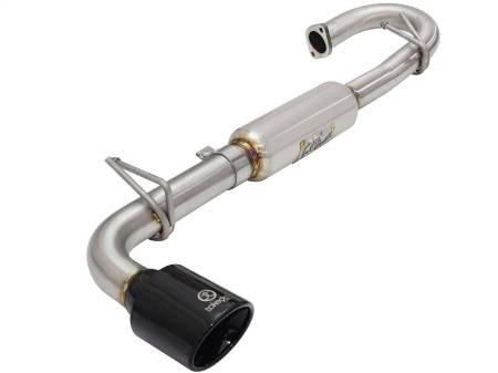 aFe Power (Advanced FLOW Engineering) - aFe Takeda 11-16 Scion TC 2.5L 2 1/4-2 1/2in Stainless Steel Axle-Back Exhaust w/Black Tip