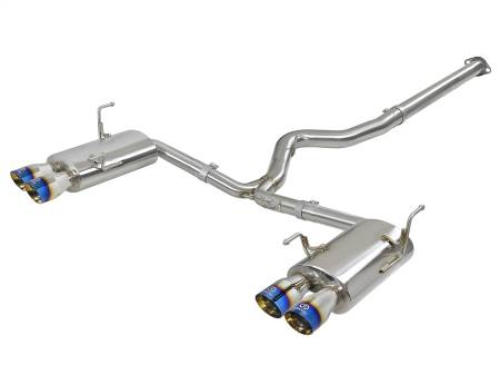 aFe Power (Advanced FLOW Engineering) - aFe Takeda 3in 304 SS Cat-Back Exhaust System 15-18 Subaru WRX/WRX STI H4-2.0/2.5L (t)