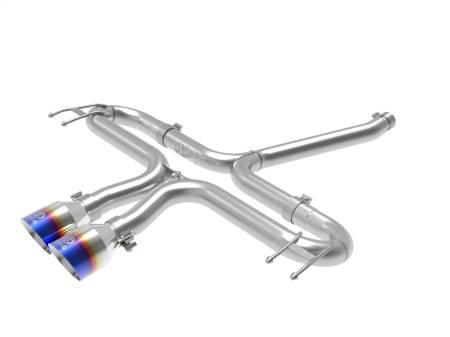 aFe Power (Advanced FLOW Engineering) - aFe Takeda 2-1/2in 304 SS Axle-Back Exhaust w/Blue Flame Tips 17-20 Honda Civic Sport L4-1.5L (t)