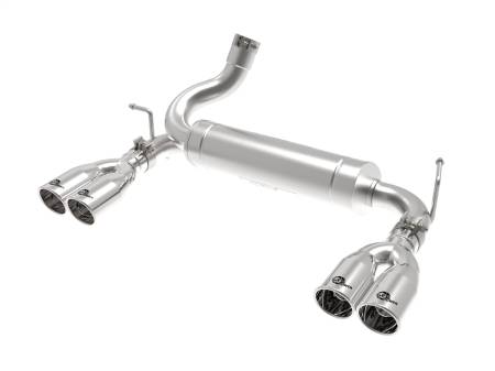 aFe Power (Advanced FLOW Engineering) - aFe Rebel Series 2.5in 409 SS Axle-Back Exhaust Polished 07-18 Jeep Wrangler (JK) V6-3.6L/3.8L