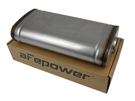 aFe Power (Advanced FLOW Engineering) - aFe MACH Force XP 304 Stainless Steel Muffler 2.5in Center/Offset 18in L x 9in W x 4in H