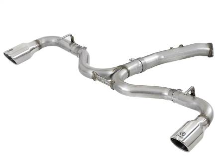 aFe Power (Advanced FLOW Engineering) - aFe Takeda 3in-2.5in SS Axle-Back Exhaust w/Polished Tips 2018 Hyundai Elantra GT Sport I4-1.6L(t)