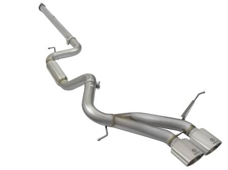 aFe Power (Advanced FLOW Engineering) - aFe Takeda 3in 304 SS Cat-Back Exhaust w/ Polished Tips 13-17 Ford Focus ST L4-2.0L (t)
