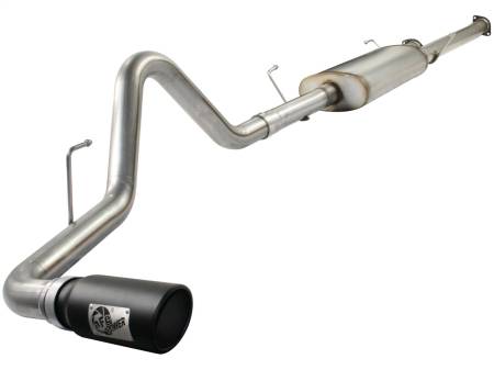 aFe Power (Advanced FLOW Engineering) - aFe MACHForce XP Exhausts Cat-Back SS-409 EXH CB Toyota Tundra 10-11 V8-5.7L 145.7 WB (blk tip)