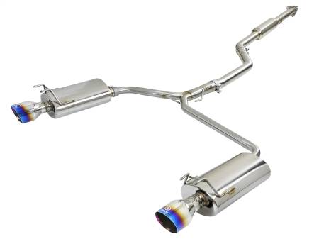 aFe Power (Advanced FLOW Engineering) - aFe Takeda 2.5-1.75in 304 SS Cat-Back Exhaust System 13-17 Honda Accord LX / EX / EX-L L4-2.4L